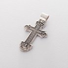 Срібний православний хрест "Розп'яття Христове. Деісус. Трійця" 132733 от ювелирного магазина Оникс - 4