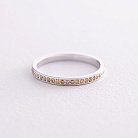 Золотое кольцо с желтыми бриллиантами 227001121 от ювелирного магазина Оникс