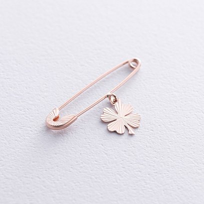 Золота шпилька "Конюшина" зак00349