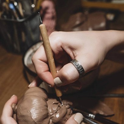 Серебряное кольцо "С видом на горы" 112687 №2