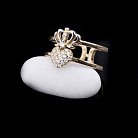 Эксклюзивное золотое кольцо с фианитами к03639 от ювелирного магазина Оникс - 3