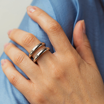 Срібна каблучка "Line" 7460род №2