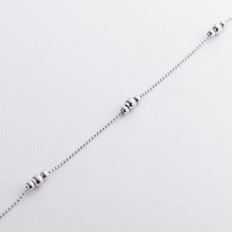 Золотой браслет "Шарики" на ногу б05553 от ювелирного магазина Оникс - 2