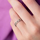 Серебряное кольцо "Бесконечность" 3946 от ювелирного магазина Оникс - 3