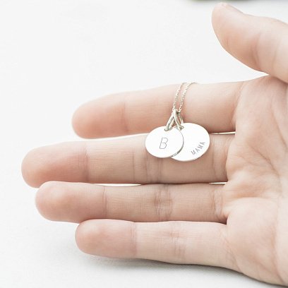 Подвійний кулон "Мама і дитина" 132724dvaB №6