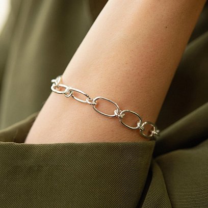 Срібний браслет "Вплив" 141532 №4