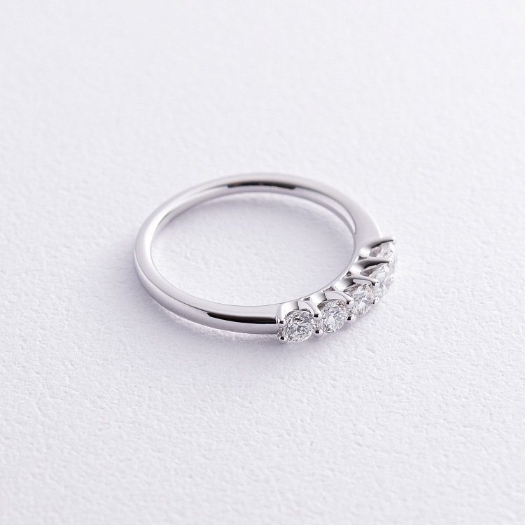 Каблучка в білому золоті з діамантами кб0492cha від ювелірного магазину Онікс - 2