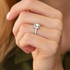 Cеребряное кольцо с фианитами 773 от ювелирного магазина Оникс - 1