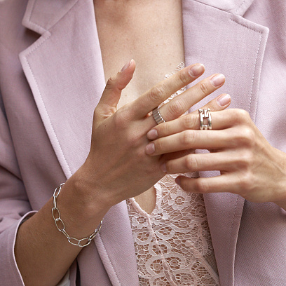 Серебряный браслет "Свобода" 141482 №11