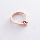 Эксклюзивное кольцо с бриллиантом кб03037 от ювелирного магазина Оникс