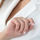 Помолвочное кольцо в белом золоте (бриллиант) MR86452ca от ювелирного магазина Оникс - 1