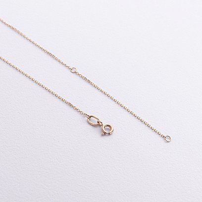 Колье "Цветочек" с бриллиантами (желтое золото) 742601622 №5