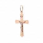 Золотой детский православный крестик (фианит) п02294 от ювелирного магазина Оникс