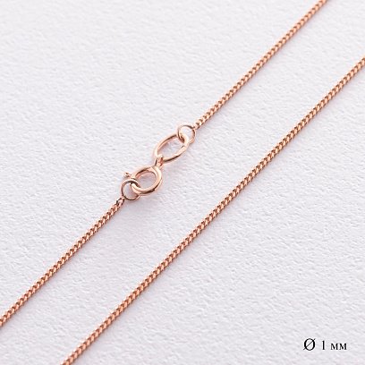 Золотая цепочка плетение панцирное (1 мм) ц00039-1