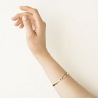 Жорсткий браслет "Love" в жовтому золоті (0.4 см) б02245 от ювелирного магазина Оникс - 4