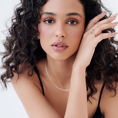 Серебряное колье "Аврора" 181195 №5