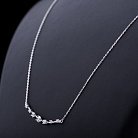 Серебряное колье с фианитами 18504 от ювелирного магазина Оникс - 3
