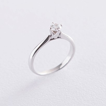 Золотое помолвочное кольцо (куб. цирконий Swarovski) к06267