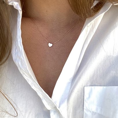 Золоте кольє "Сердечко" кол01229 №3