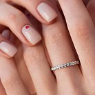 Кольцо в белом золоте с бриллиантами кб0486ca от ювелирного магазина Оникс - 8