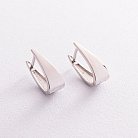 Срібні сережки "Мінімалізм" 4867 от ювелирного магазина Оникс - 1