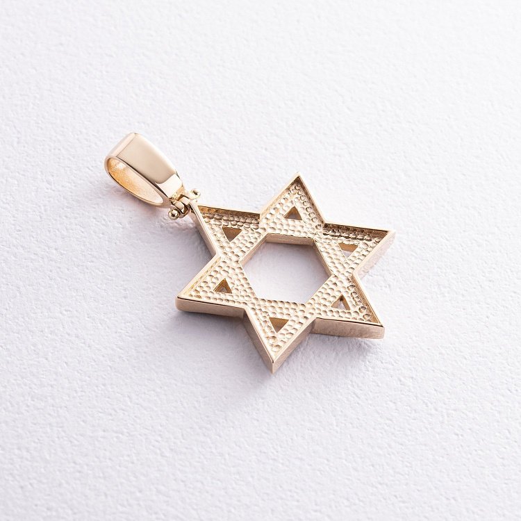 Золота підвіска "Зірка Давида" п03324 від ювелірного магазину Онікс - 2