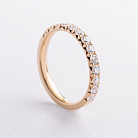 Золотое кольцо с дорожкой бриллиантов кб0683ri от ювелирного магазина Оникс