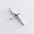 Срібний хрест (емаль) 133021 от ювелирного магазина Оникс