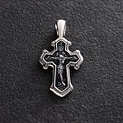 Православный крест (чернение) 13358 от ювелирного магазина Оникс