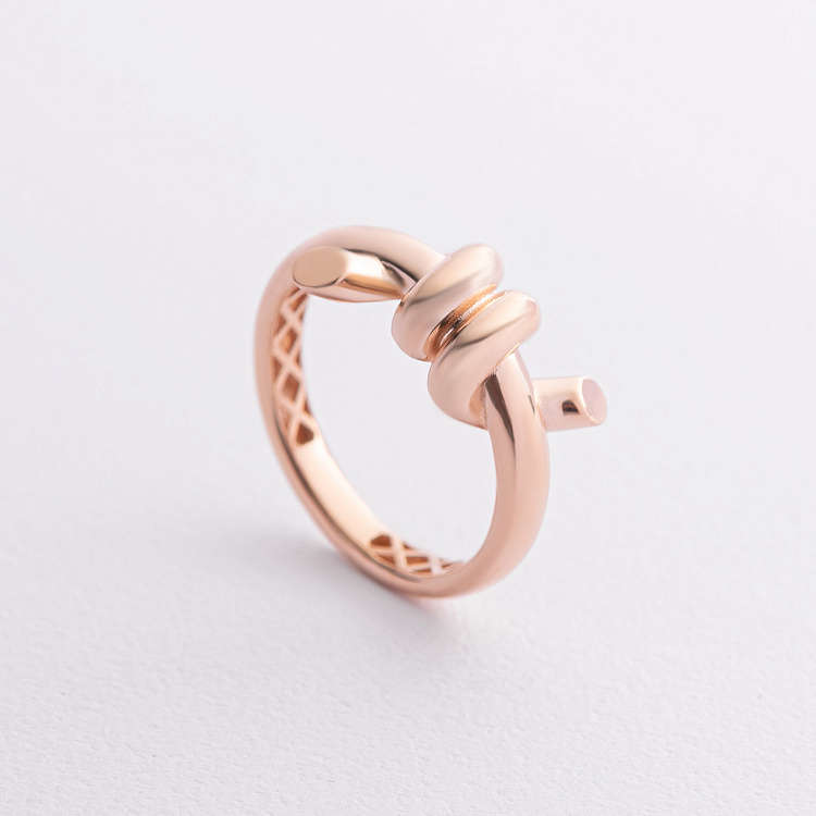 Кольцо "Brigitte" в красном золоте к08369 от ювелирного магазина Оникс