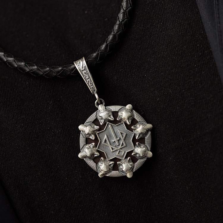 Серебряный кулон "Оберег Руевит" с деревом 153 от ювелирного магазина Оникс - 3