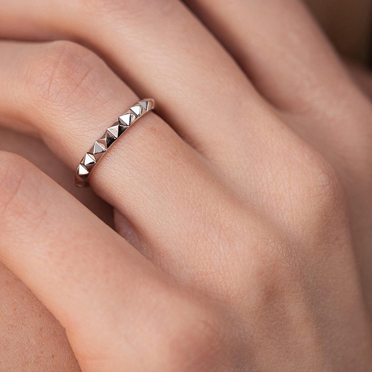 Каблучка "Mona" у білому золоті к07433 від ювелірного магазину Онікс - 10