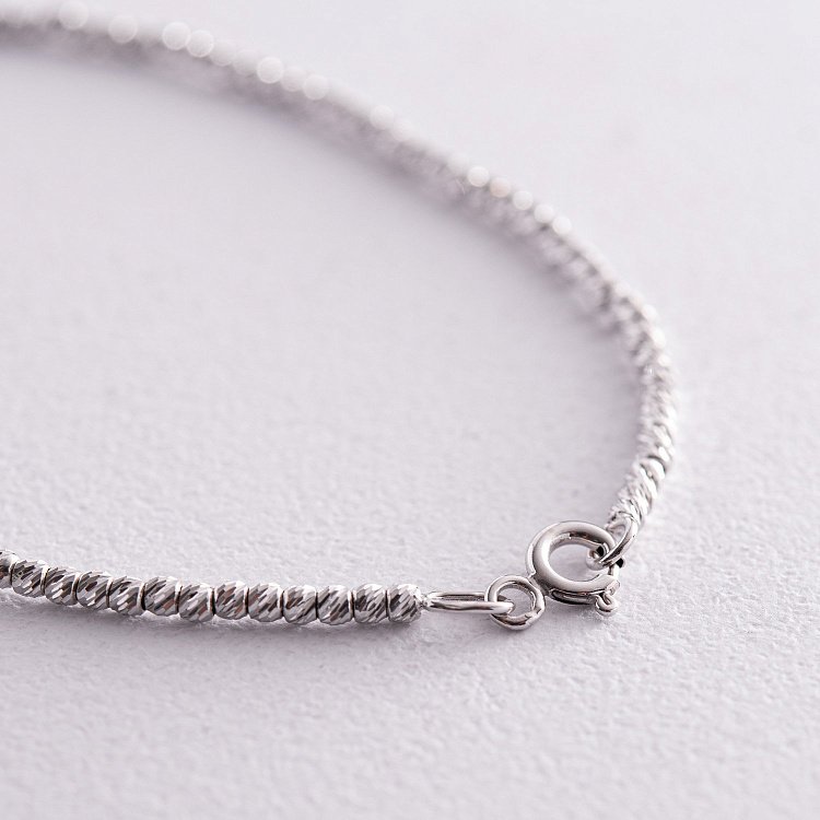 Браслет "Кульки" у білому золоті б05027 від ювелірного магазину Онікс - 4