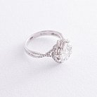 Золотое кольцо "Цветок" с бриллиантами к485 от ювелирного магазина Оникс - 2