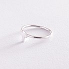 Серебряное кольцо с крестиком 112646 от ювелирного магазина Оникс - 3
