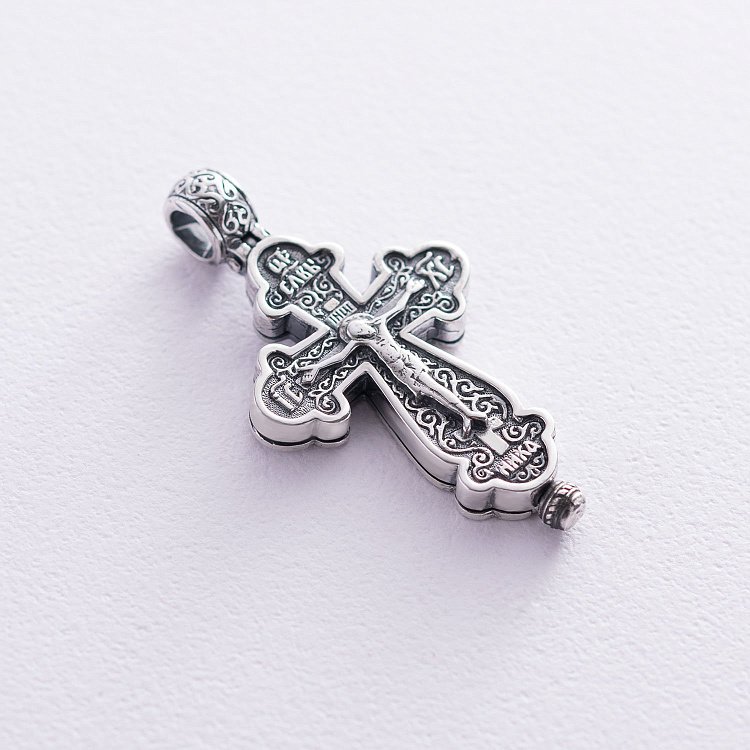 Серебряный Крестик - Мощевик с распятием 131677 от ювелирного магазина Оникс - 5