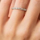 Cеребряное кольцо с дорожкой камней (фианиты) 8150 от ювелирного магазина Оникс - 4