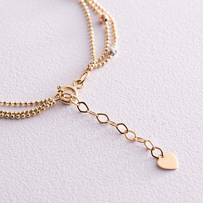 Золотий браслет "Кульки" б05132 №3