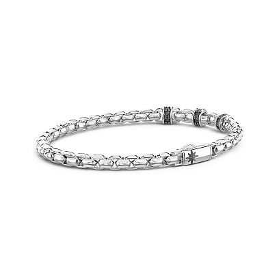 Срібний чоловічий браслет "Роза вітрів" ZANCAN ESB283-N