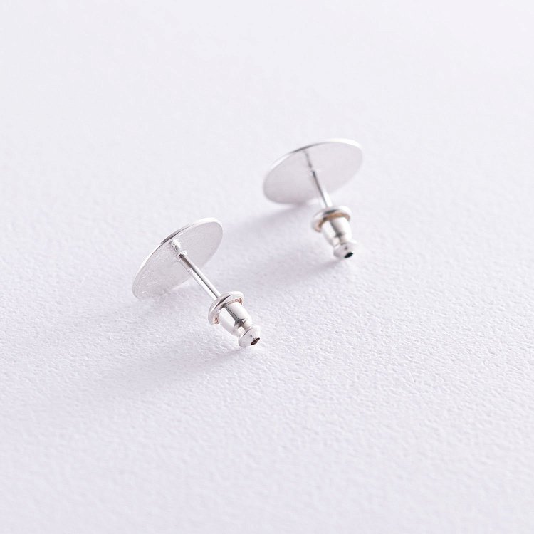 Серебряные серьги "Маленькие кометы" (матовые) 122826 от ювелирного магазина Оникс - 2