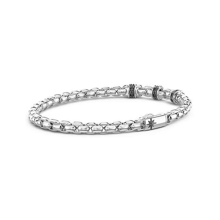 Срібний чоловічий браслет "Роза вітрів" ZANCAN ESB283-N від ювелірного магазину Онікс