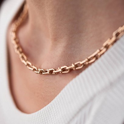 Золотое колье "Фантазия" кол02225 №7