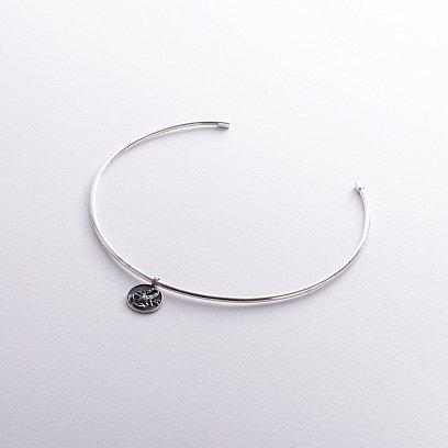 Серебряное колье - чокер (трансформер) 1100N №10