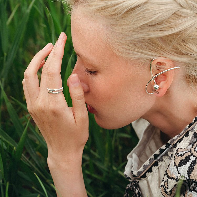 Серебряное кольцо "Эдита" 112654 от ювелирного магазина Оникс - 5