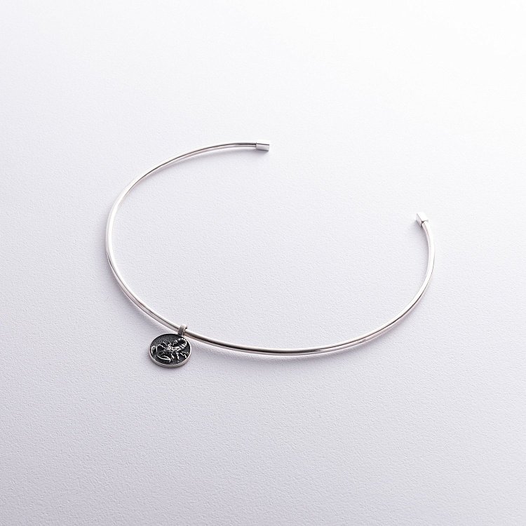 Серебряное колье - чокер (трансформер) 1100N от ювелирного магазина Оникс - 11