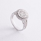 Кольцо в белом золоте с бриллиантами ккит611 от ювелирного магазина Оникс