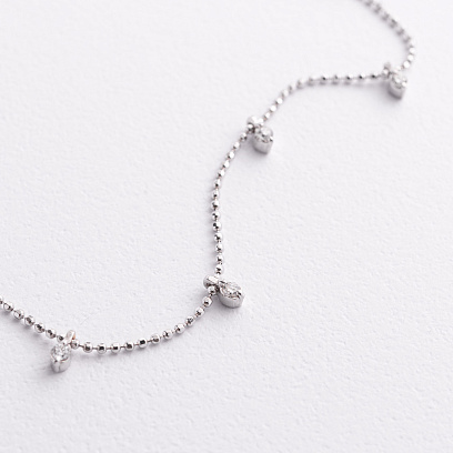 Браслет в белом золоте с бриллиантами бб0041di №2