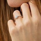 Кольцо с бриллиантами (белое золото) 239351121 от ювелирного магазина Оникс - 1