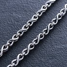Мужская серебряная цепочка "Бесконечность" 15158 от ювелирного магазина Оникс - 2