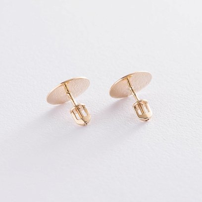 Золоті сережки-пусети "Сонячні зайчики" с06737 №3